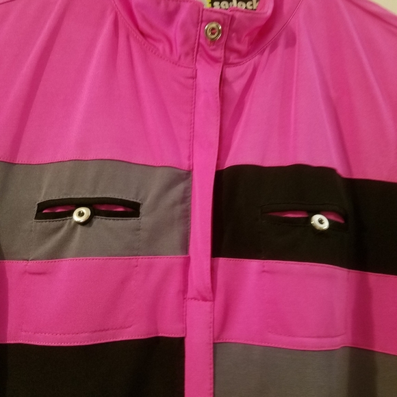 Jaime Sadock Color Block Golf Top M - Picture 4 of 4